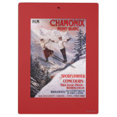 スキーの昇進ポスター クリップボード (裏面)