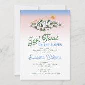 スキーの最後のトースト冬のバッハ週末 招待状 (正面)