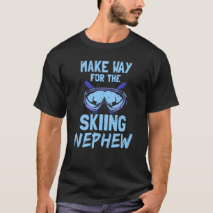 スキーの甥の斜面の道を作るスキースキーヤーHo Tシャツ