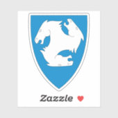 スキーの紋章 シール (シート)