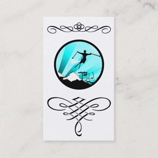 スキーの隆盛 名刺 (正面)