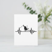 スキーの頻度 ポストカード (スタンド正面)