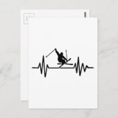 スキーの頻度 ポストカード (正面/裏面)