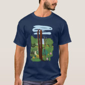 スキーの風景 Tシャツ (正面)