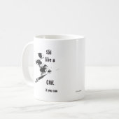 スキーは女の子を好みます コーヒーマグカップ (正面左)