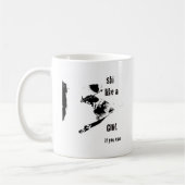 スキーは女の子を好みます コーヒーマグカップ (左)