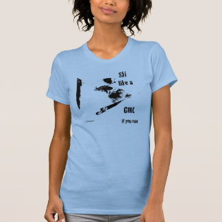 スキーは女の子を好みます Tシャツ