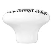 スキーは生命です! セラミックノブ (側面)