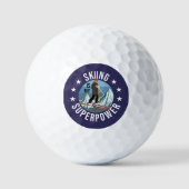 スキーは私のスーパーパワー ゴルフボール (正面)