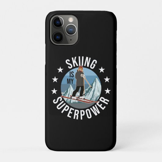スキーは私のスーパーパワー Case-Mate iPhoneケース (裏)