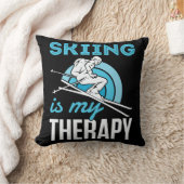 スキーは私のセラピースおもしろいキースキー クッション (ブランケット)