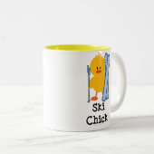 スキーひよこのマグ ツートーンマグカップ (正面右)