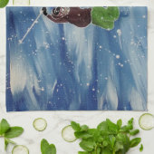 スキーふきん キッチンタオル (折り畳み)