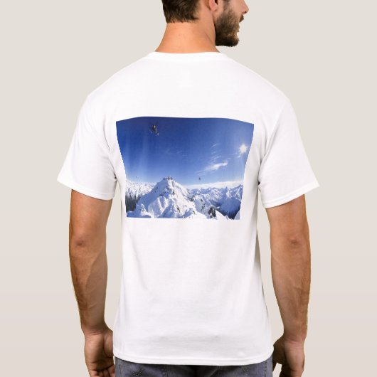 スキーもしは、急すぎるし、あなたはあまりにも古いT-Shir Tシャツ (裏面)