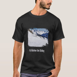 スキーをしている方がマシ - スキーヤーへのヴィンテージギフト Tシャツ