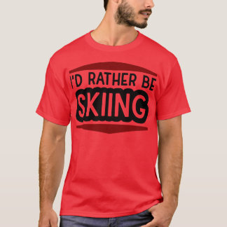 スキーをしている Tシャツ
