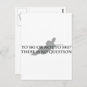 スキーをするかスキーをしない（水上スキー） ポストカード (正面/裏面)