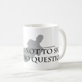 スキーをするか、またはスキーをしないため(水上スキー) コーヒーマグカップ (正面右)