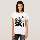 スキーをすること生まれるスキーヤーの進化02.png tシャツ (正面フル)