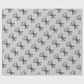 スキーをするために生まれて下さい ラッピングペーパー (フラット)