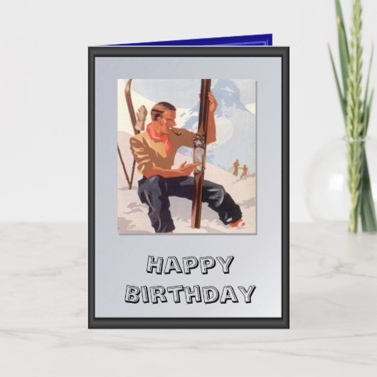 スキーをするために用意して下さい カード (正面)