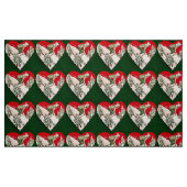 スキーをする愛生地 ファブリック (ファットクウォーター)