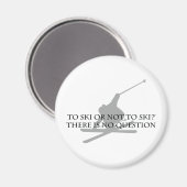 スキーをする マグネット (正面/裏面)