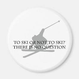 スキーをする マグネット