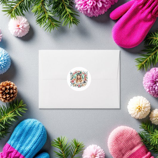 スキーをテーマにしたバチェロレッテウィークエンドソーシャルクラブ ラウンドシール