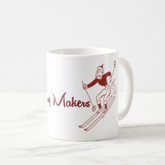 スキーをテーマにしたホットチョコレートマグ コーヒーマグカップ