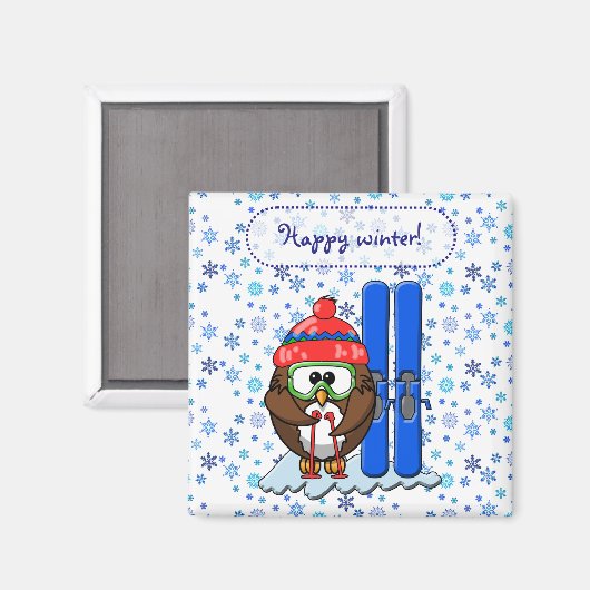 スキーアウォル マグネット (正面/裏面)