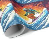 スキーアクション ラッピングペーパー (ロールコーナー)