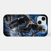 スキーアクション iPhone 15ケース (裏面横)