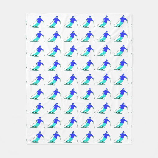 スキーアスノースキーウィンターバケーション フリースブランケット (正面)