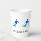 スキーアスノースキーカスタム文字 紙コップ (裏面)