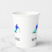 スキーアスノースキーカスタム文字 紙コップ (左)