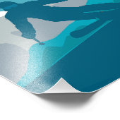 スキーアットマウンテンズスキーヤー抽象芸術イラストレーション フォトプリント            (角)