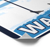 スキーアパージング – 北49度、ワシントン ポスター (角)