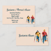 スキーアースキークラスカスタム事業 名刺 (正面/裏面)