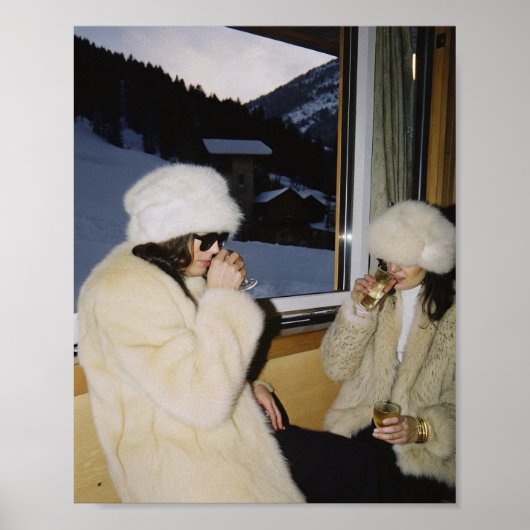 スキーアートプリント ポスター (正面)