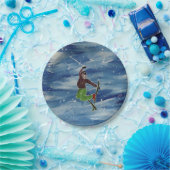 スキーアート紙プレート ペーパープレート (パーティー)