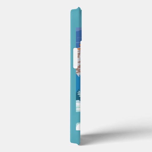 スキーア運ズスノースキー – カリフォルニア州タホ湖 Case-Mate iPhoneケース (裏面 / 右)