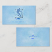 スキーインストラクターの名刺(版2) 名刺 (正面/裏面)