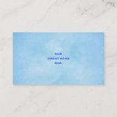 スキーインストラクターの名刺(版2) 名刺 (裏面)