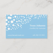 スキーインストラクターの雪および写真の名刺 名刺 (正面)