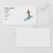 スキーインストラクター名刺 名刺 (正面/裏面)