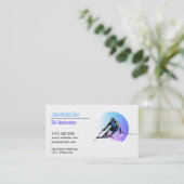 スキーインストラクター名刺 名刺 (スタンド正面)