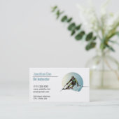 スキーインストラクター名刺 名刺 (スタンド正面)