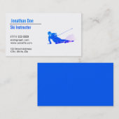 スキーインストラクター名刺 名刺 (正面/裏面)