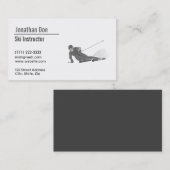 スキーインストラクター名刺 名刺 (正面/裏面)